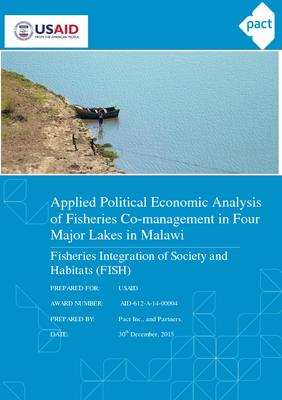 Applied Political Economy Analysis of Fisheries Co-management in Four Major Lakes in Malawi