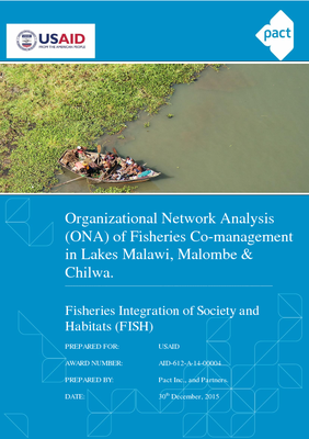 Organizational Network Analysis of Fisheries Co-management in Lakes Malawi, Malombe & Chilwa