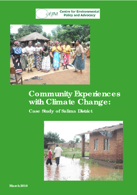 Community Experiences with Climate change - Case Study of Salima District