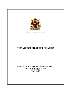 National Fertilizer Strategy 2007