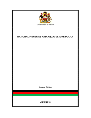 National Fisheries and Aquaculture Policy 2016