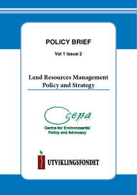Policy Brief on Land Resources Management Policy and Strategy